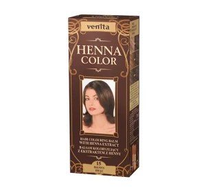 Venita Henna Color Farbpflege mit Henna-Extrakt, Farbton 15 Braun, 75 ml