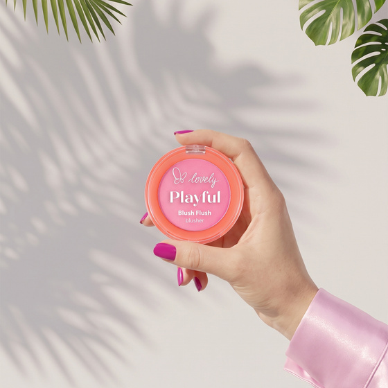 Kliknij na zdjęcie, aby je powiększyć Lovely Playful Blush Flush – cremig-pudriges Rouge 01 Girly 7 g