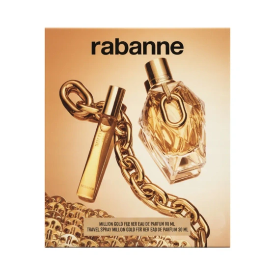 Rabanne Million Gold for Her Eau de Parfum Spray 90 ml + 20 ml