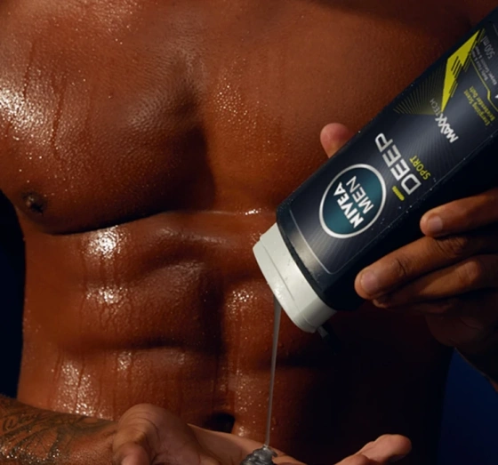 Kliknij na zdjęcie, aby je powiększyć NIVEA MEN DEEP SPORT DUSCHGEL 3IN1 FÜR MÄNNER 500ML