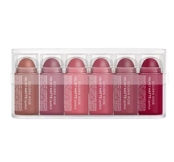 GOLDEN ROSE VELVET MATTE LIPSTICK 6 MINI LIPPENSTIFTE SET