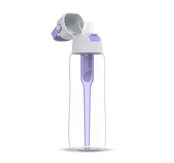 Dafi Solid Filterflasche mit Aktivkohlefilter 0,7 l Violett