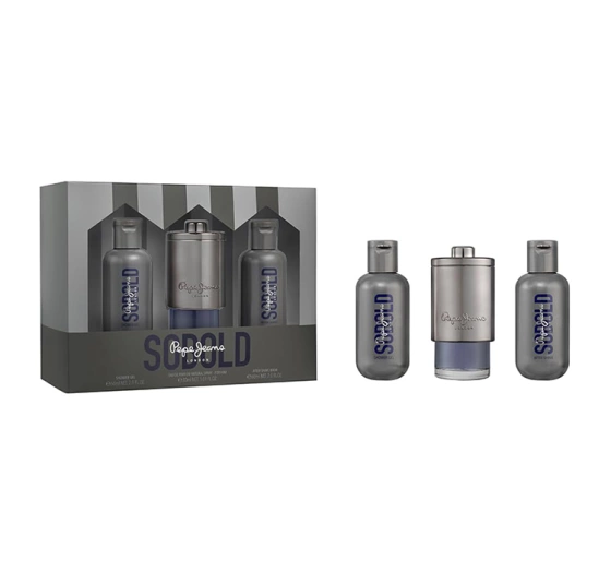 Pepe Jeans Sobold for Him Eau de Parfum Spray 30 ml + Duschgel 60 ml + Aftershave-Balsam 60 ml