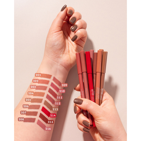 Golden Rose Tattoo Lipliner Wasserfester Lippenkonturenstift 209 Rosy Brown 1,2 g