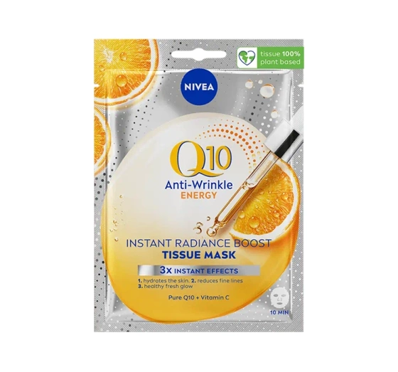 Kliknij na zdjęcie, aby je powiększyć NIVEA Q10 PLUS ANTI FALTEN TUCHMASKE