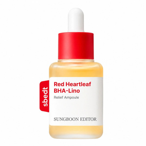 Sungboon Editor Red Heartleaf BHA-Lino Relief Ampoule – sanft peelende, beruhigende Ampulle mit BHA, 40 ml