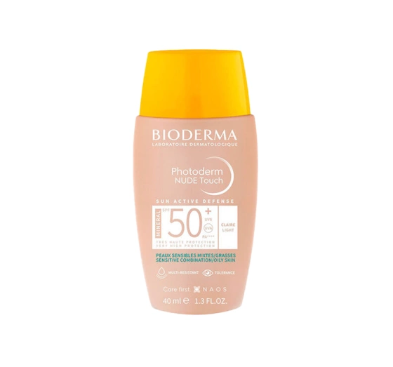 Bioderma Photoderm Nude Touch Mineral SPF50+ Mineralisches Make-up mit Nude-Effekt Nude Light 40ml