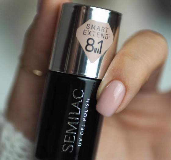 Semilac Smart Extend 8in1 Farbige Hybrid-Basis 815 Delicate Mocca 7 ml
