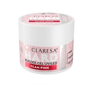Claresa Hard & Easy Aufbaugel für Nägel Glam Pink 45 g