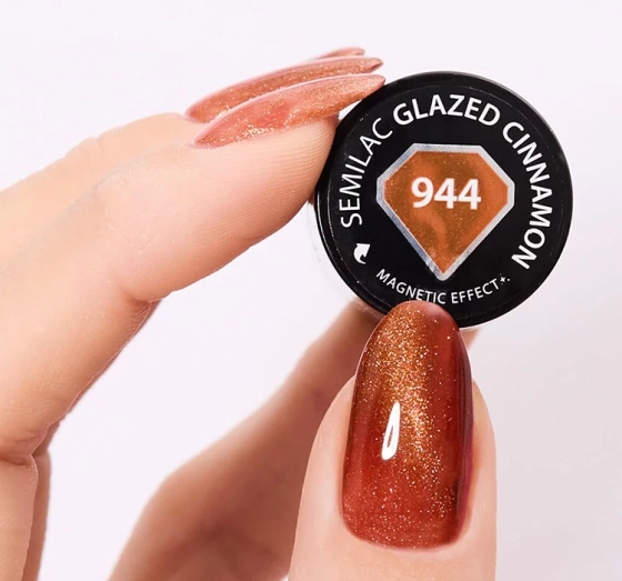 Kliknij na zdjęcie, aby je powiększyć Semilac TrendyLicious Hybrid-Nagellack 944 Glazed Cinnamon 7 ml