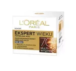 LOREAL PARIS ANTI FALTEN EXPERTE ERNÄHRENDE NACHTCREME 70+ 50ML