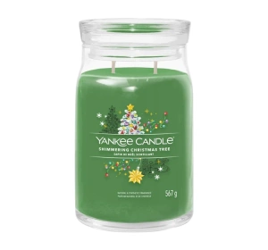 Yankee Candle Signature – große Duftkerze „Shimmering Christmas Tree“, 567 g