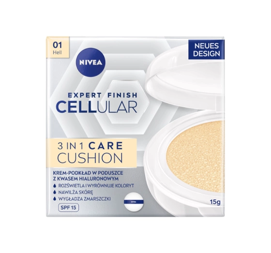 Kliknij na zdjęcie, aby je powiększyć NIVEA HYALURON CELLULAR FILLER KOMPAKT-FOUNDATION SPF15 01 HELL 15G