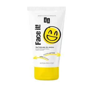 AA FACE IT! PEELING-GEL-MASKE FÜR DIE GESICHTSREINIGUNG 3IN1 150ML