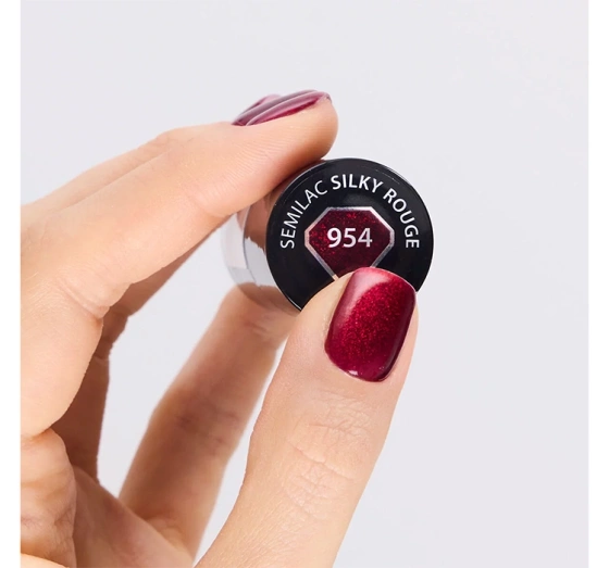 Semilac Winter Wonderland UV-Hybridlack 954 Silky Rouge 7 ml