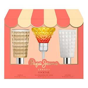 PEPE JEANS COCKTAIL EDITION FOR HER EDT SPRAY 30ML + SG 50ML + BL 50ML SET