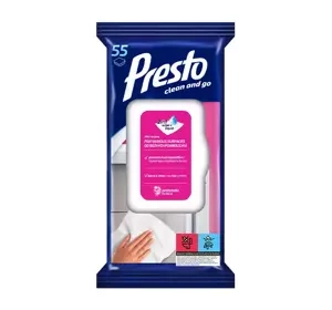 PRESTO FEUCHTTÜCHER FÜR VERSCHIEDENE OBERFLÄCHEN 55 STÜCK
