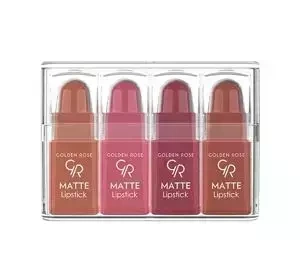 GOLDEN ROSE 4 MATTE MINI-LIPPENSTIFTE NUDE LOOK MIX 01 4G