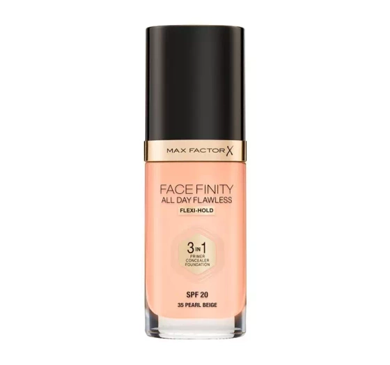 Kliknij na zdjęcie, aby je powiększyć MAX FACTOR FACEFINITY ALL DAY FLAWLESS FOUNDATION 3W1 35 PEARL BEIGE 30ML