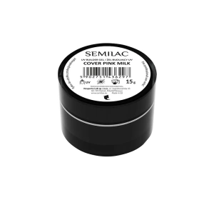 Semilac UV Aufbaugel zur Nagelverlängerung Cover Pink Milk 15 g