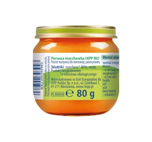 HIPP Bio Gemüsemenü nach dem 4. Monat – Erste Karotte 80g