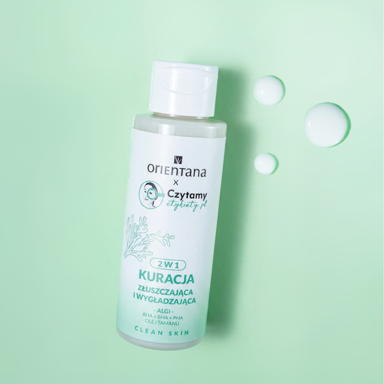 Kliknij na zdjęcie, aby je powiększyć Orientana x Czytamy Etykiety.pl 2-in-1-Peeling- und Glättungskur 100 ml