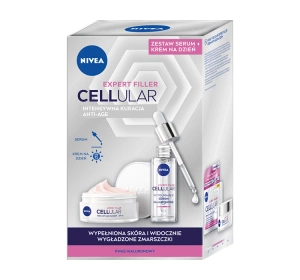 NIVEA CELLULAR EXPERT FILLER KOSMETIKSET ZUR PFLEGE SERUM 30ML + CREME 50ML