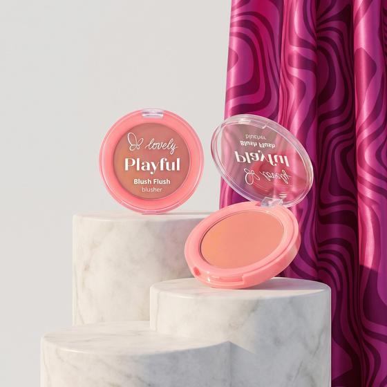Kliknij na zdjęcie, aby je powiększyć Lovely Playful Blush Flush cremig-pudriges Rouge 02 Poppy 7 g
