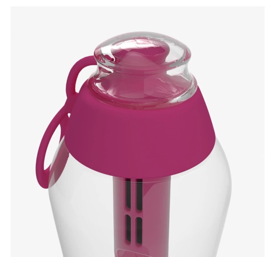 Kliknij na zdjęcie, aby je powiększyć Dafi Soft Filterflasche mit Aktivkohlefilter 0,5 l Pink
