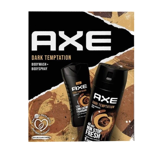 Kliknij na zdjęcie, aby je powiększyć AXE DARK TEMPTATION GESCHENKSET FÜR MÄNNER GEL + DEODORANT
