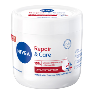 NIVEA REPAIR & CARE FEUCHTIGKEITSSPENDEND-REGENERIERENDE CREME FÜR GESICHT KÖRPER HÄNDE 400ML