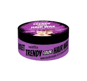 VENITA TRENDY COLOR HAIR WAX – FARB- UND STYLINGWACHS FÜR DAS HAAR, VIOLET, 75 G