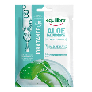 Equilibra Aloe Ialuronica – feuchtigkeitsspendende Tuchmaske mit Aloe und Hyaluronsäure