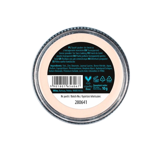 Kliknij na zdjęcie, aby je powiększyć WIBO AQUA MIST LOSES GESICHTSPUDER MIT MEERESKOLLAGEN 10G