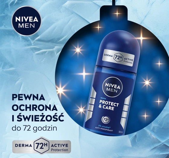 Kliknij na zdjęcie, aby je powiększyć NIVEA MEN Caring Comfort Protect & Care Trio Geschenkset für Männer Duschgel + Antitranspirant Roll-on + Creme für Körper, Gesicht und Hände