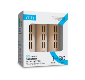 Dafi Aktivkohlefilter für Dafi Soft und Solid Wasserflasche Beige 3 Stück