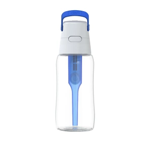 Dafi Solid Filterflasche mit Aktivkohlefilter 0,5 l Blau