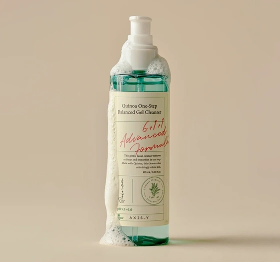 AXIS-Y 6+1+1 Quinoa One-Step Balanced Gel Cleanser Sanftes Gesichtsreinigungs-Gel mit Quinoa 180 ml