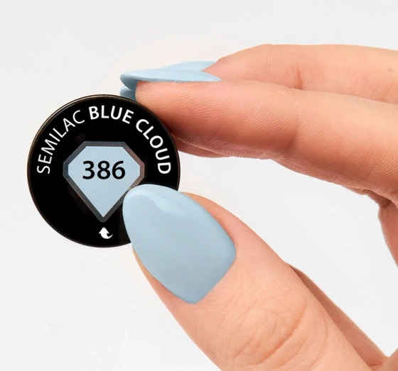 Semilac Soulmate Mix Hybridlack 386 Blue Cloud 7 ml