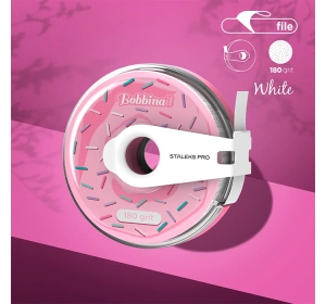 Staleks Pro Bobbinail Selbstklebendes weißes Schleifband Expert 180 grit in Kunststoffbox 7 m