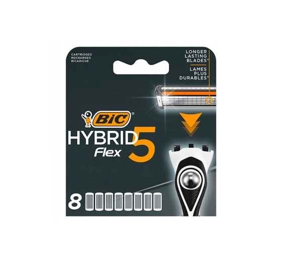 BIC Hybrid Flex5 Nachfüllklingen für Männer 8 Stück