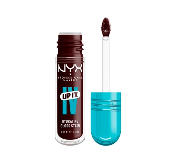 Kliknij na zdjęcie, aby je powiększyć NYX Professional Makeup Lip IV Hydrating Gloss Serum Lip Gloss 15 Water 'Bout Wine? 5ml