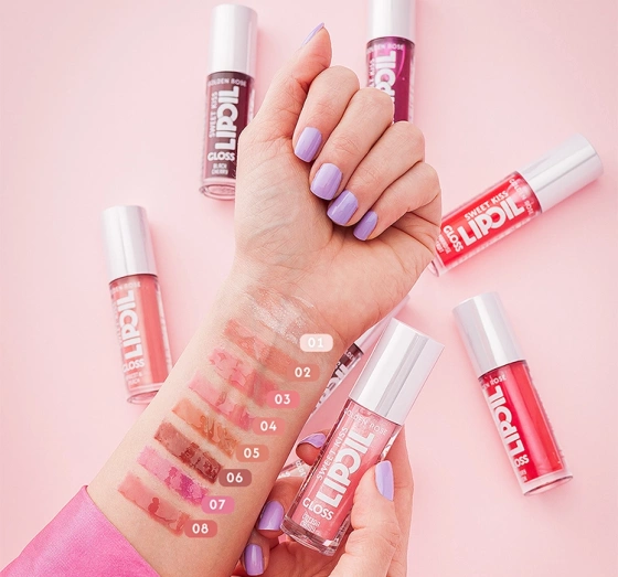 Kliknij na zdjęcie, aby je powiększyć Golden Rose Sweet Kiss Lip Oil Gloss Lipgloss-Öl 05 Mocha Mousse Latte 4,7 ml