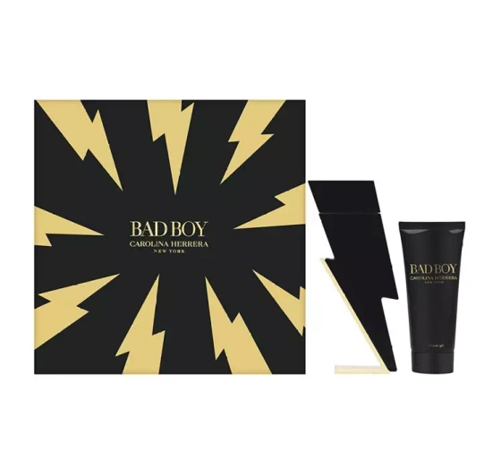 Kliknij na zdjęcie, aby je powiększyć CAROLINA HERRERA BAD BOY EDT SPRAY 100ML + SG 100ML SET