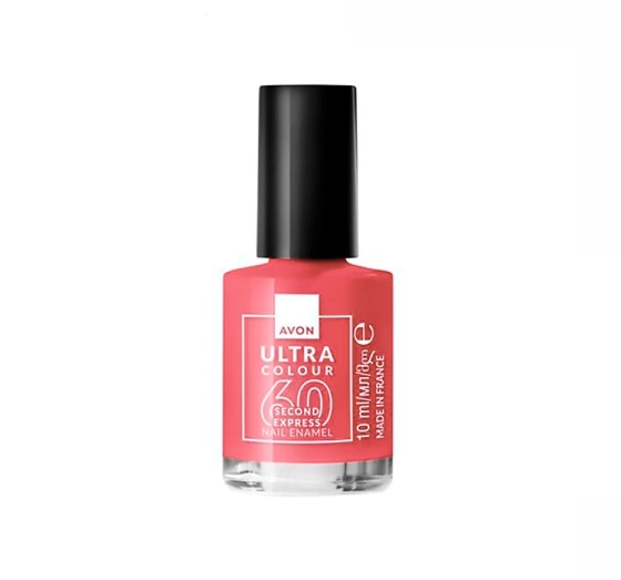 AVON ULTRA COLOUR 60 SEKUNDEN EXPRESS SCHNELL TROCKNENDER NAGELLACK ERDBEER MARGARITA 10ML
