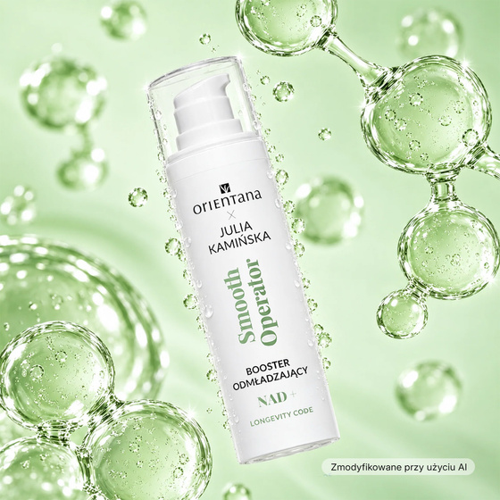 Orientana x Julia Kamińska Longevity Code Smooth Operator NAD+-Booster zur Verjüngung müder, angespannter Haut mit ersten Altersanzeichen 30 ml