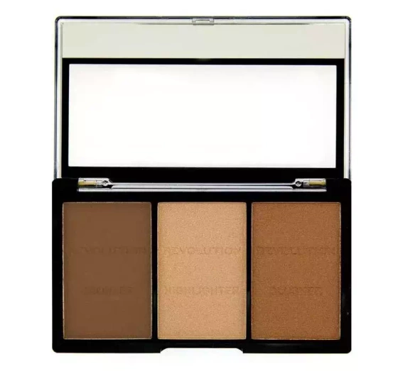 Kliknij na zdjęcie, aby je powiększyć MAKEUP REVOLUTION GESICHT KONTURIERUNG SET LIGHT 04