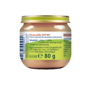 HIPP Bio Frucht-Dessert nach dem 4. Monat Erster Apfel 80g