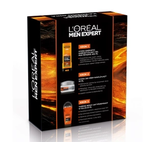 L'Oréal Paris Men Expert Geschenkset Duschgel Hydra Energetic 400 ml + Creme Hydra 50 ml + Thermic Resist Antitranspirant Roll-On 50 ml