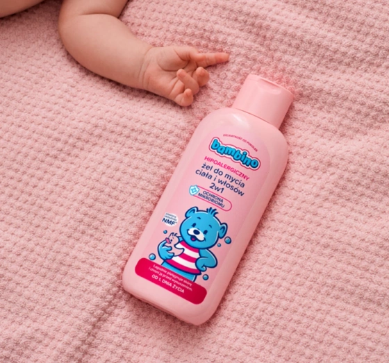 Kliknij na zdjęcie, aby je powiększyć BAMBINO 2IN1 KÖRPER- UND HAARREINIGUNGSGEL 400ML